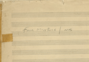 The Four Masters Original Manuscript